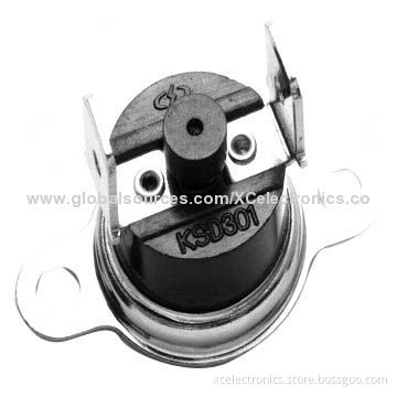Thermal Switch, Bimetal Thermostat, Manual Reset, with Movable Bracket